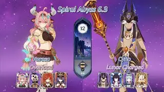 C0 Varesa Overload & C2 Cyno Lunar Charged | Genshin Impact 6.3 Abyss | Floor 12 (9 stars)