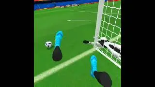 Playing VR soccer on quest 2