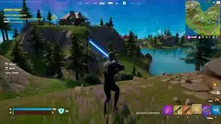 Block Hits using a Lightsaber (10) // Fortnite - May The 4th Quests