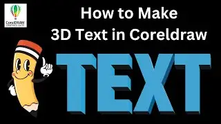 How to Make 3d Text in Coreldraw | 3d Typography in Coreldraw | Coreldraw text tutorial