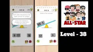 Brain Test All Star Level 38 Balance the seesaw.