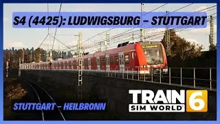 TSW6 | S4 (4425): Ludwigsburg - Stuttgartt | DB BR 423 | Frankenbahn: Stuttgart - Heilbronn | PZB