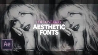 aesthetic fonts | after effects