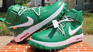 Tuesday Shoesday: Nike Air Force 1 Mid SP Leather Off White Pine Green/White-White DR0500-300
