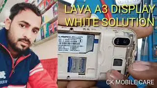lava a3 display white problem | lava white display solution