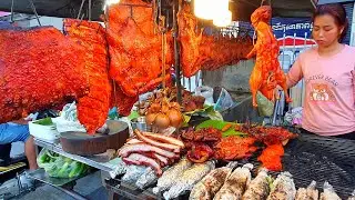 Cambodia Pupular Roast Duck and Pork Recipe Chop Chop - Cambodia Street Food