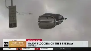 Flooding in the I-5 Freeway in Sun Valley