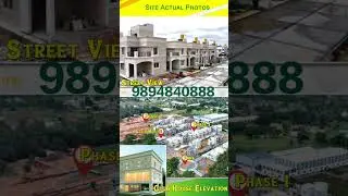 3BHK duplex House Temple Town premium luxury villas HOSUR pre launching going on contact 9894840888