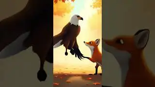 EAGLE VS FOX #animal #fight #ai #animated