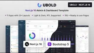 Walkthrough of UBold Next.js 16 Admin Dashboard Template