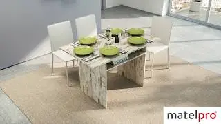 Table console extensible contemporaine en bois Selena | Matelpro.com