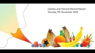 Cashew and Almond Market Report 07/11/2016