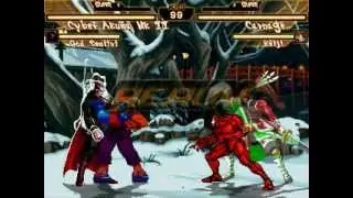 MUGEN Cyber Akuma & God Demitri vs Carnage & Keiji Fight Nr 4