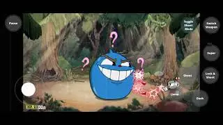 Jogando cuphead mobile muito dif&iacute;cil pelo amor de Deus 😩😩😩