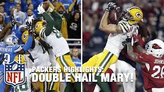 Aaron Rodgers' Hail Mary TDs Side By Side (2015-2016 NFL Season) | NFL Highlights