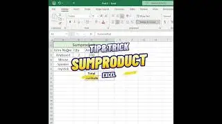 SUMPRODUCT IN EXCEL !!