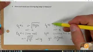 Universal Law of Gravitation problem solving. How to solve for mass, weight, and distance.