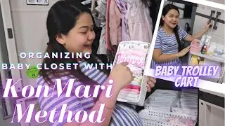 ORGANIZING BABY CLOSET WITH KONMARI METHOD/ KONMARI WAY + BABY TROLLEY | GAP Squad