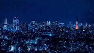 🌃 Modern City Storm Night Relaxing Rainfall Strong Rain For Deep Sleep 10 Hours