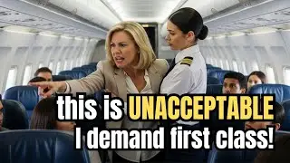 Karen Tried to Sneak Into First Class &mdash; Ended Up Sitting in the Back Next to the Toilet!