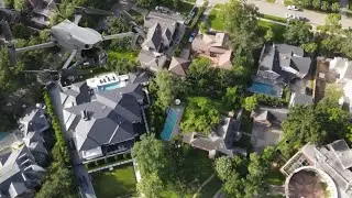 Vuelo de Drone sobre River Oaks, bellas vistas