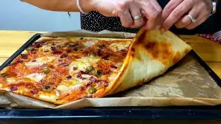 TESTO BEZ MEŠENJA I RAZVLAČENJA - Izlivena PIZZA bez NEREDA! Minut posla za vrh picu!
