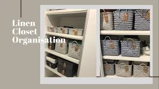 Linen Closet Makeover + storage ideas I  Declutter, clean and organise with me I