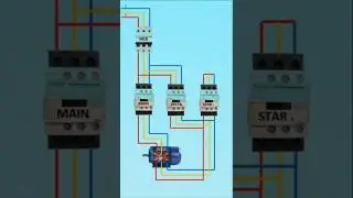 Star Delta Starter Motor Connection in Hindi | star delta power and control wiring diagram electric