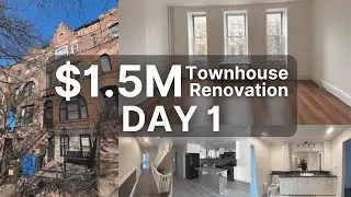 $1.5 Million Brooklyn Townhouse Renovation - Day 1 (Before Construction)