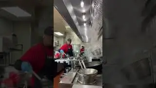 POV: You cool at Panda Express 🐼 #pandaexpress #cook #wok #fire #flame