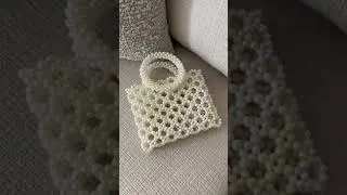 Luxury handmade pearl women's beaded bag Get yours now✨ #bags #crafts #style #handmade