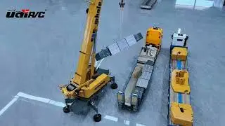 Assembly Step 2: Lifting Tracks for the D1220 Telescopic Boom Crawler Crane &ndash; Precision in Motion!