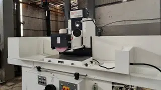 GSH 8040 (Hydraulic Semi Auto Surface Grinder) Performing Button Test.