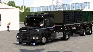 ETS2 Scania 113h na 2 eixos carregada vendura press&atilde;o