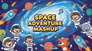 Space Adventure Mashup | Fun Learning & Cosmic Songs for Kids | Animagic Studio
