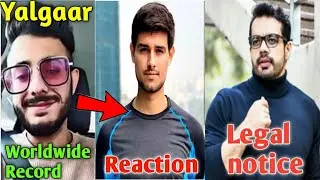 Yalgaar worldwide trending, Global Records | Flying beast Legal notice | Dhruv rathee,shaktimaan