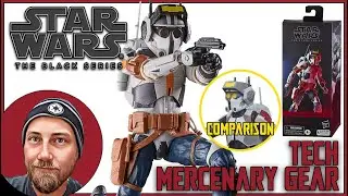 TECH (MERCENARY GEAR) - THE BLACK SERIES WITH SEASON 1 COMPARISON
