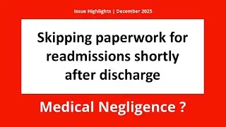 Highlights - December '25 Issue | Medical Law Cases - For Doctors