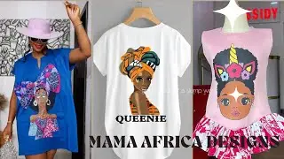 HOW TO MAKE ANKARA ART DESIGN USING MAMA AFRICA PRINT / DTF STICKERS