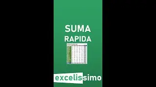 Como hacer subtotales rapidamente en #excel