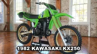 КЛАССИЧЕСКИЙ KAWASAKI KX250 1982 ГОДА В ИДЕАЛЬНОМ СОСТОЯНИИ, ИЗ ЗОЛОТОЙ ЭПОХИ MX