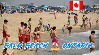 Balm beach ⛱️ tiny Ontario | Canada 🇨🇦 | vlog #youtube #canada  #travel @Canadatamilbro05