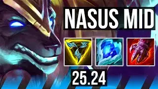 NASUS vs YONE (MID) | 8k gold comeback, 45K damage, Good KDA: 17/2/12 | EUW Master | 25.24