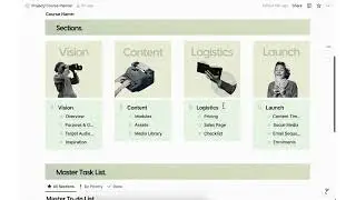 Project Course Planner Notion Template