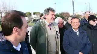 Martinsicuro | Il Presidente Marsilio in visita ai cantieri strategici della città