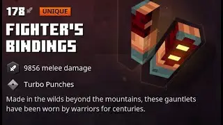 Minecraft Dungeons how to get fighters bindings