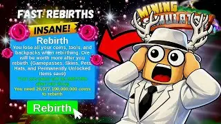 FASTEST Way to Rebirth in Mining Simulator! (Best Method)
