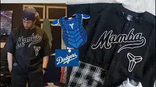 This Kobe jersey fits huge!+ Dodger Kobe Gear?? 😳 #kobe #nike #mambamentality