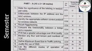 Computer Communication Networks #Exam #Preparation #Semester #Networks #importantquestions #Success