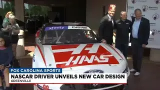 NASCAR driver unveils new car design